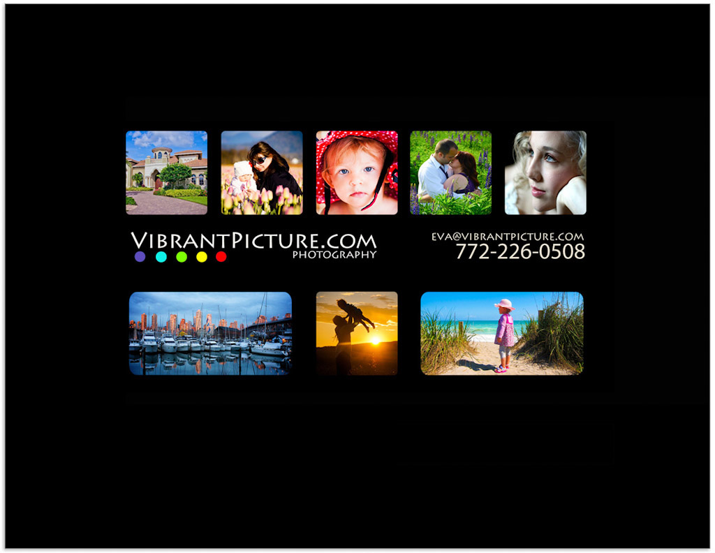 vibrant picture biz card